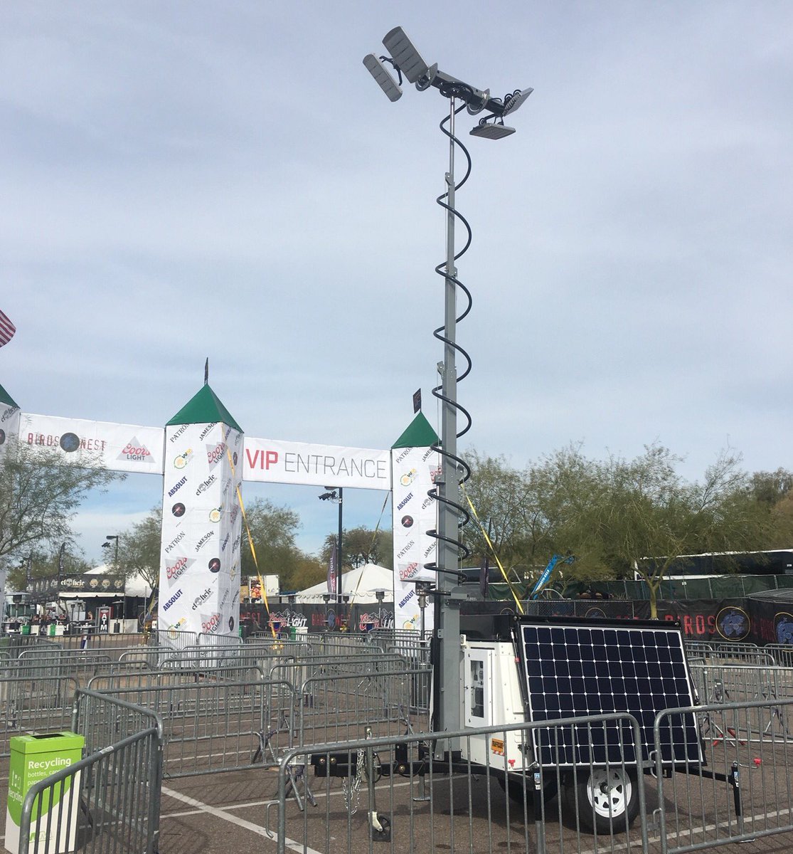 Great to see SiteSolar 1308-watt zero-emissions portable light towers at <a href="/WMPhoenixOpen/">WM Phoenix Open</a> this week! #zeroemissions