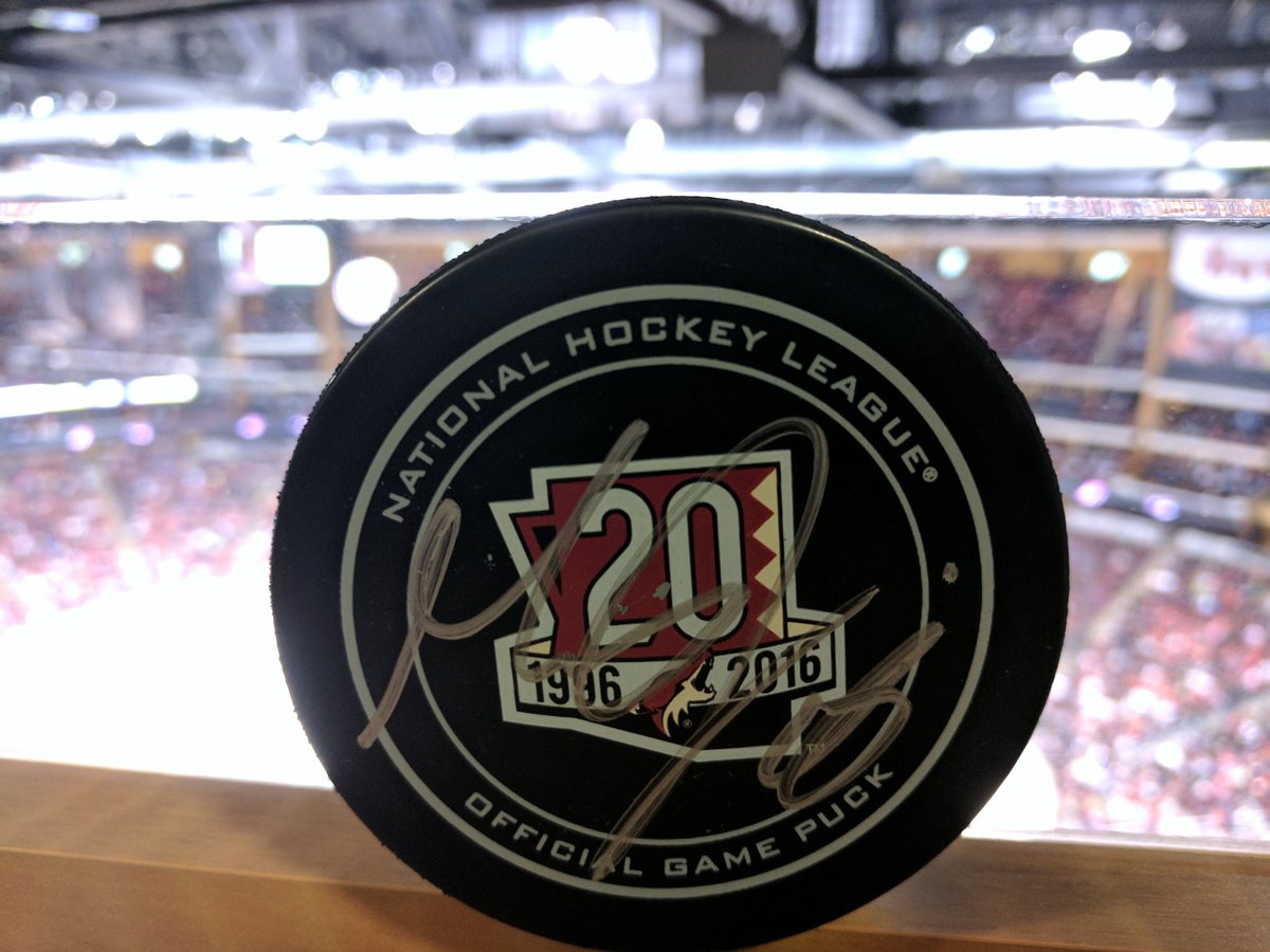 ArizonaCoyotes's tweet photo. RT to welcome back @max_domi and for a chance to win this pick signed by the man himself. #Sweepstakes https://t.co/qsdA6fDS5t