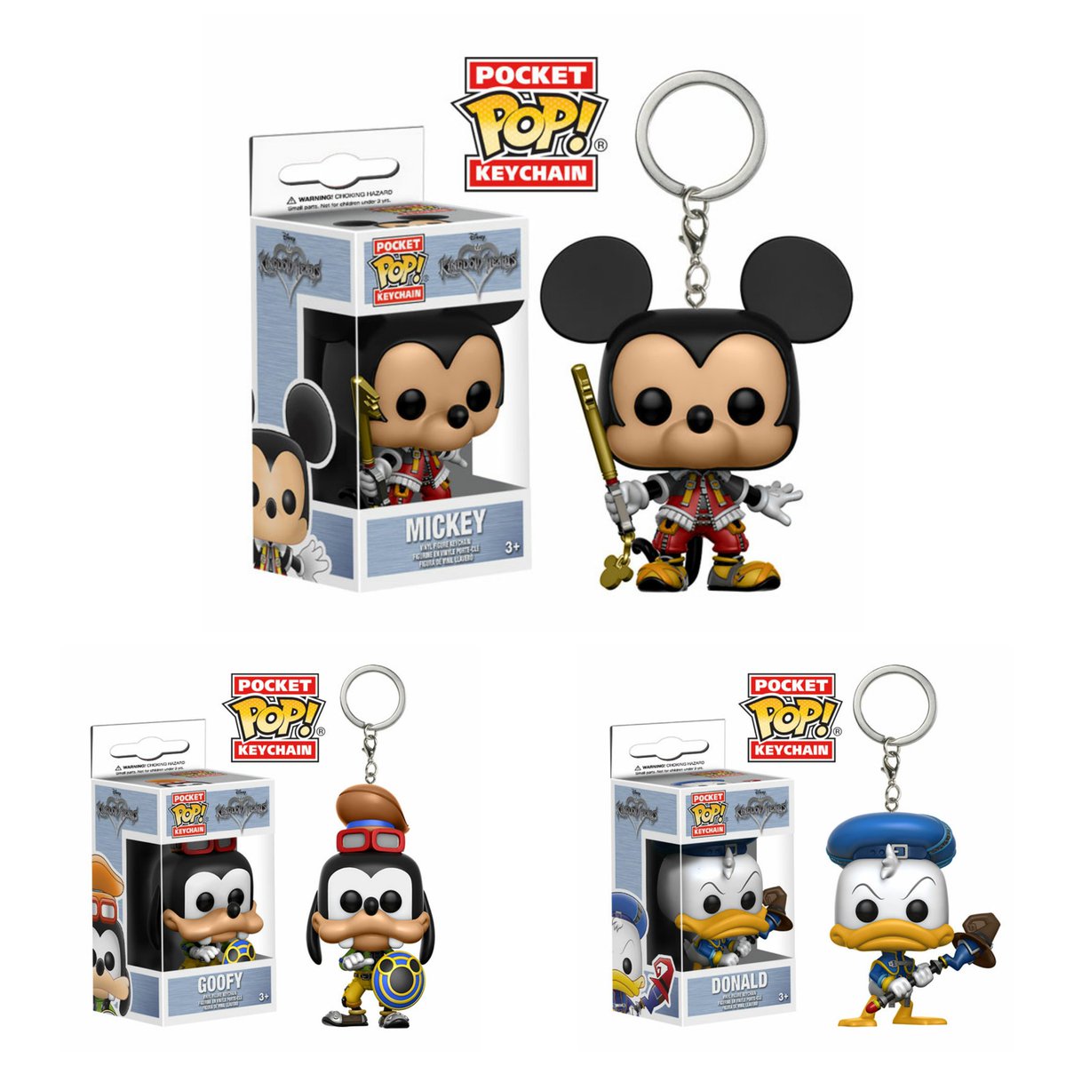 Vinyl Donald 4 CM Disney 131353 Kingdom Hearts Schlüsselanhänger Pocket Pop 