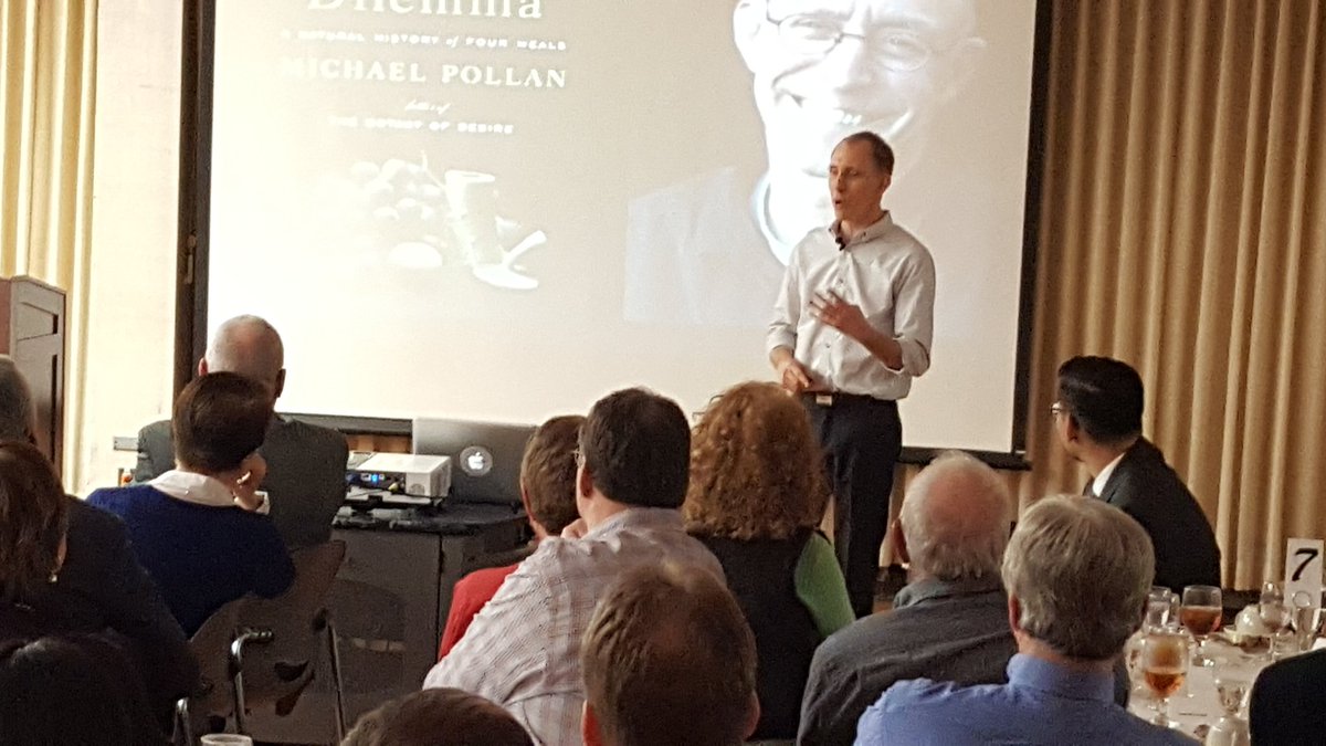 RyanWSOY's tweet photo. Excellent food &amp; speech tonight from Epiphany Farm's owner Ken Myszka for MU Science Series. Story tomorrow on https://t.co/7EDojGP0PG #WSOY https://t.co/OpFA3GgIDW