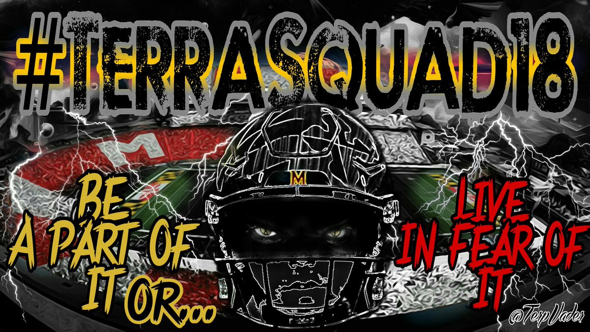 TerpVader's tweet photo. "BE A PART OF IT, or LIVE IN FEAR OF IT!!!" #TerraSquad18 #FearTheMovement π’π’π«π«π«π’π’βββπ― https://t.co/ED6cq7ZrzJ