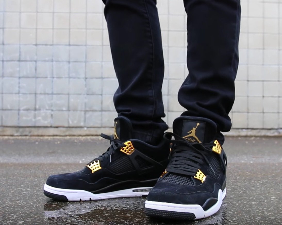 jordan 4 royalty on feet