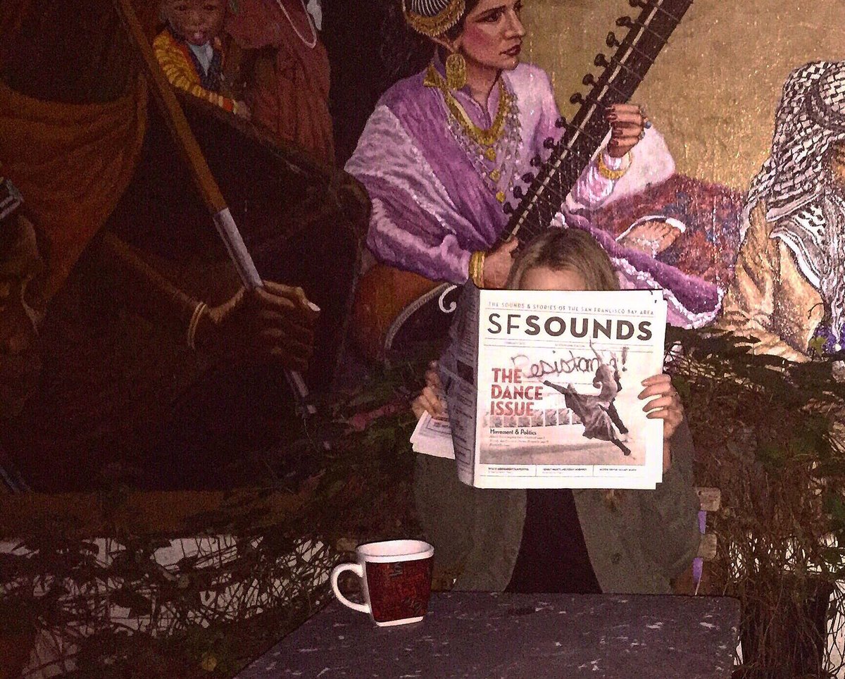 sf_sounds's tweet photo. The February issue is live! And this month we give a special focus to art &amp; politics. Take a look: https://t.co/8LqSh4vOnf #PRINTAINTDEAD https://t.co/cb6EdcGSra