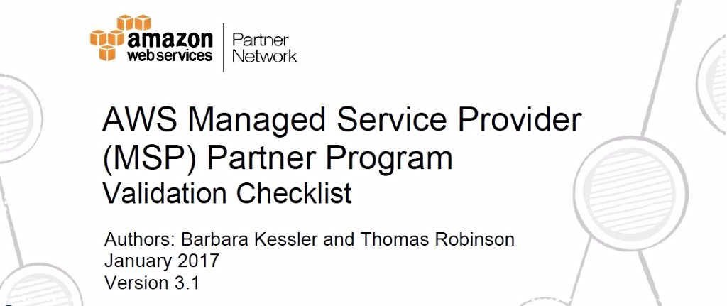 awscloud's tweet photo. Announcing the Updated #AWS Managed Service Provider (MSP) Partner Program Validation Checklist – Version 3.1!  https://t.co/bKHNykXO8c https://t.co/2OLnlWPNdY