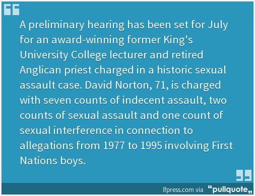 josephintoronto's tweet photo. #Ontario man charged with sex crimes involving #FirstNations boys, to appear in court in July https://t.co/UC2GhgyI8L #HistoricalCase https://t.co/9cwPivvltx