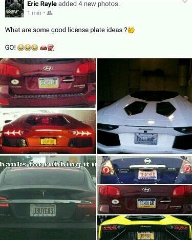 RayleEric's tweet image. What are some good license plate ideas ?🤔

GO! 😂😂😂 🚘⛽ @RayleEric