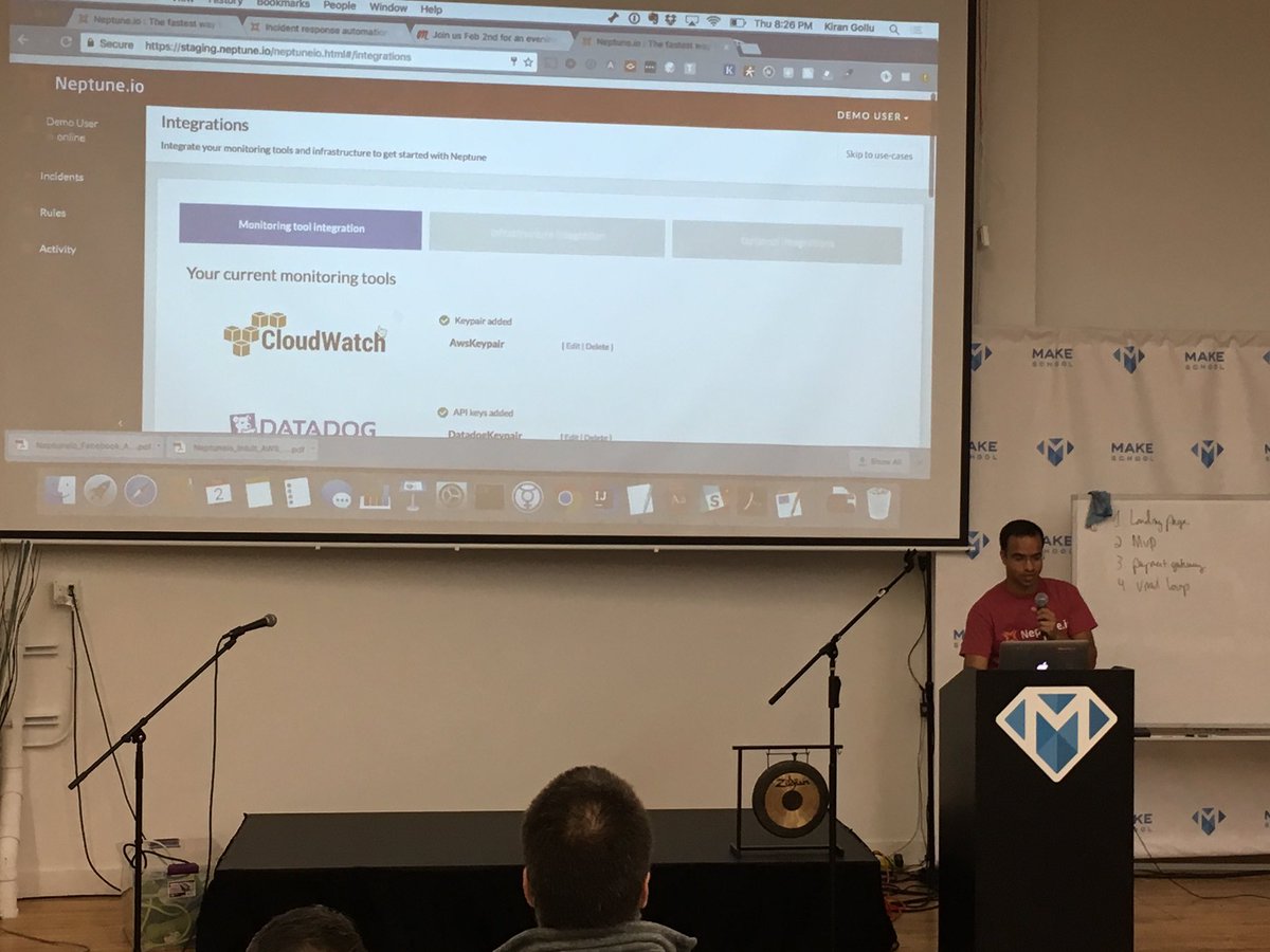dzimine's tweet photo. Live demo of @neptuneio at #autoremediation #meetup https://t.co/YMjo2gzXZS
