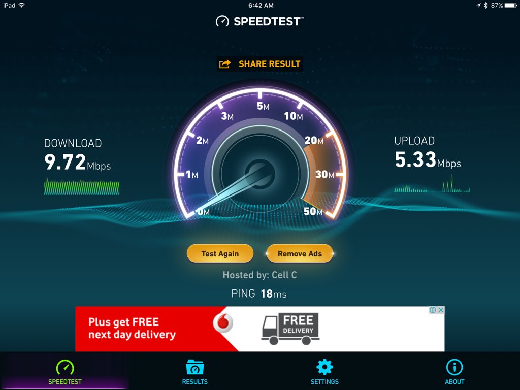 itspierrethedj's tweet image. I am well please with my new Fibre Service. This is on a 10meg line. Still have 3 disputes with LTE in play. #emptyapologies