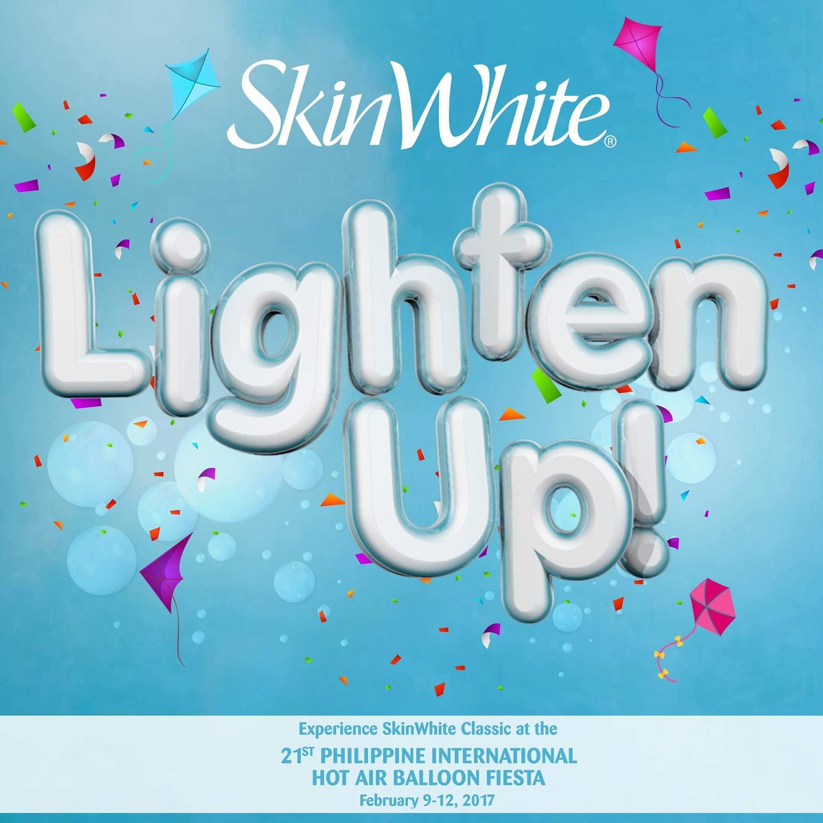 SkinWhitePH's tweet image. We are giving away free tickets to this event! Follow our Facebook page to know how. See you there! :) #LightenUpWithSkinWhite