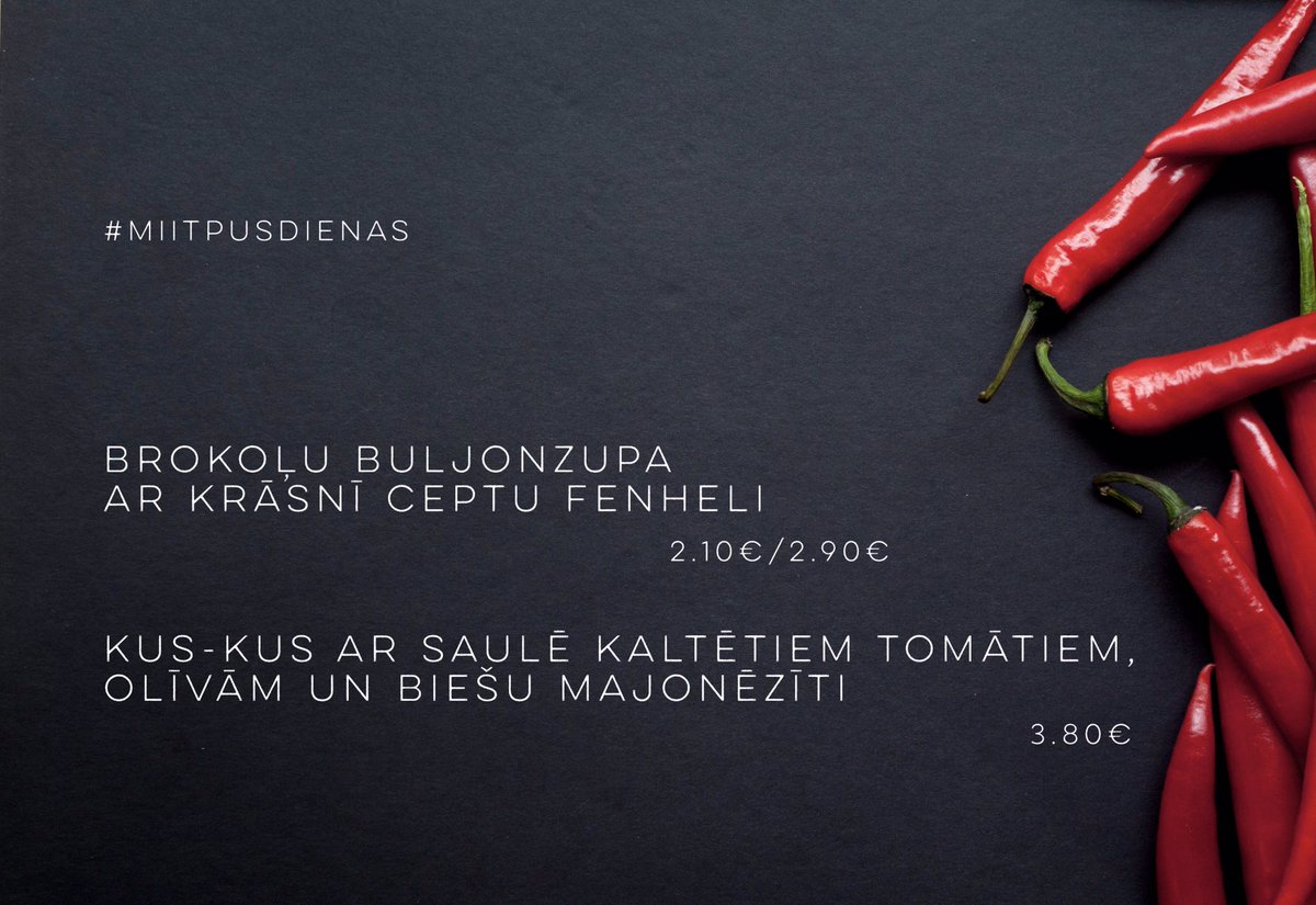 Jautru garstāvokli un veselīgu apetīti #miitpusdienas