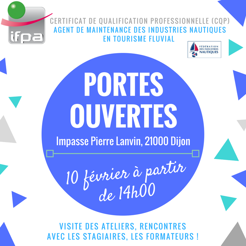 ifpacom's tweet photo. Portes ouvertes Vendredi 10 février à partir de 14h00 #fluvial #formpro #cqp https://t.co/HopPLYeXCB