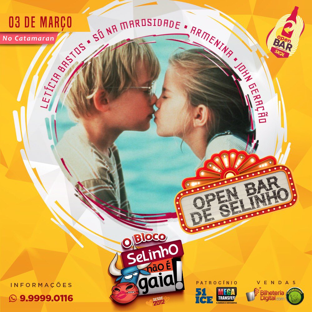 O OPEN BAR gelado de <a href="/skol/">Skolzinha ↻</a> mais barato do carnaval  por 59,90😱.
_
Vendas:
📍Vitabrasilnet
📍BilheteriaDigital.com.br