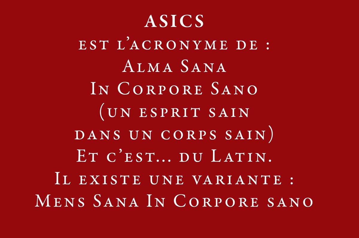 cekoicemo's tweet image. Cékoi, #ASICS ? Oui, oui, comme la marque de chaussures et de vêtements de sport...