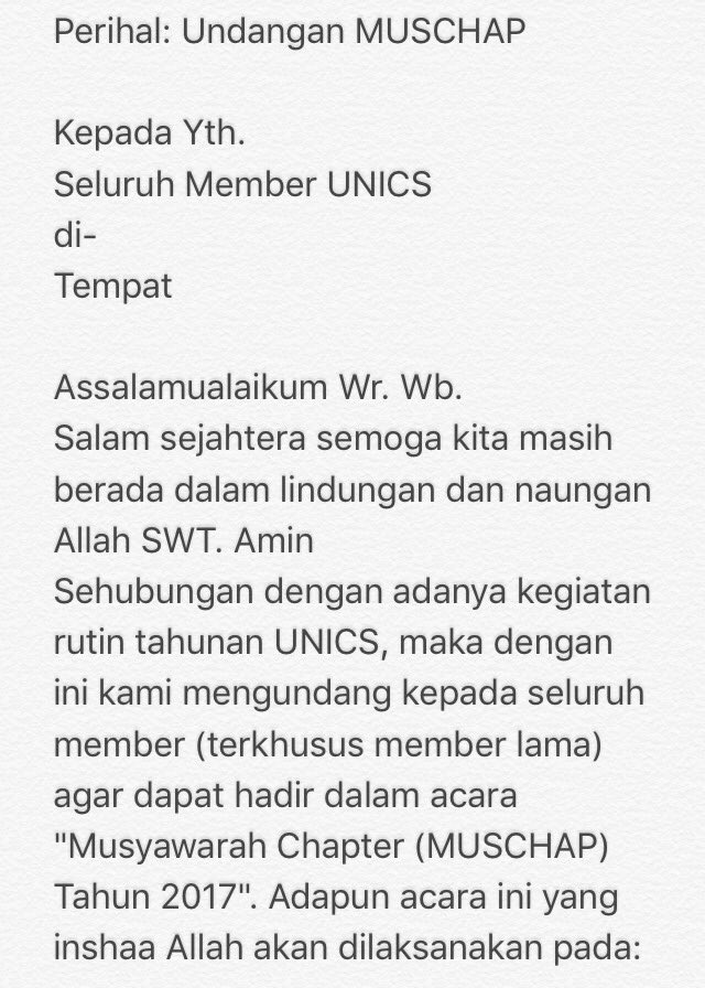 UtdIndonesiaSRG's tweet photo. Isi undangan terlampir. #MuschapUNICS2017 #VivaSerangReds #UtdIndonesia https://t.co/bnya2CzBDt