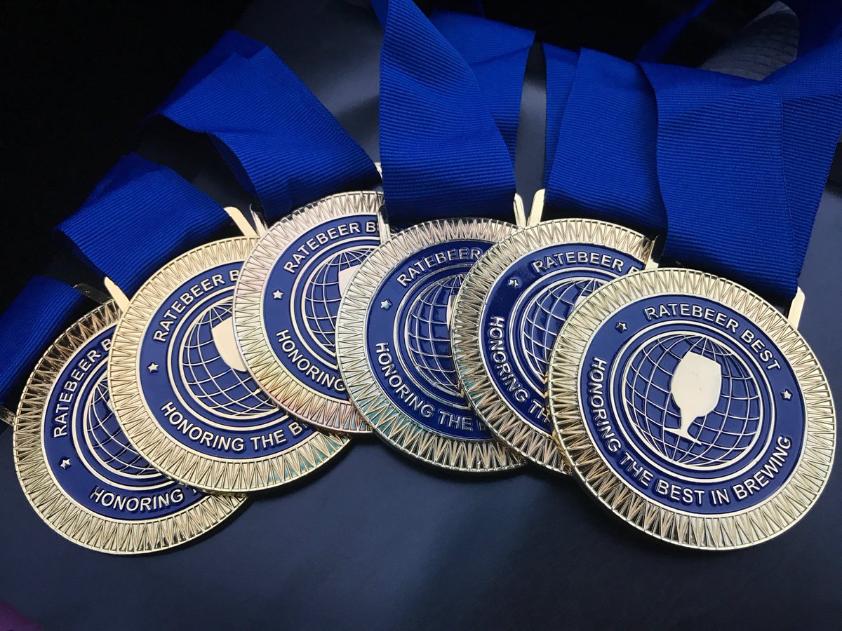 jesterkingbeer's tweet image. We're very happy and honored to win six medals at @RateBeerBest, including one for "Top 100 Brewers in the World"! @ratebeer