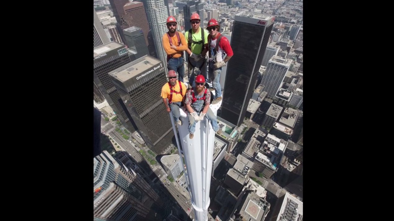Los Angeles Review of Books على X: Video: Iron Workers Local 433 talk  about the jawdropping photo they took while working on the Wilshire Grand  Tower: t.coXo3k2m9h2I t.coWAf3EOw66s  X