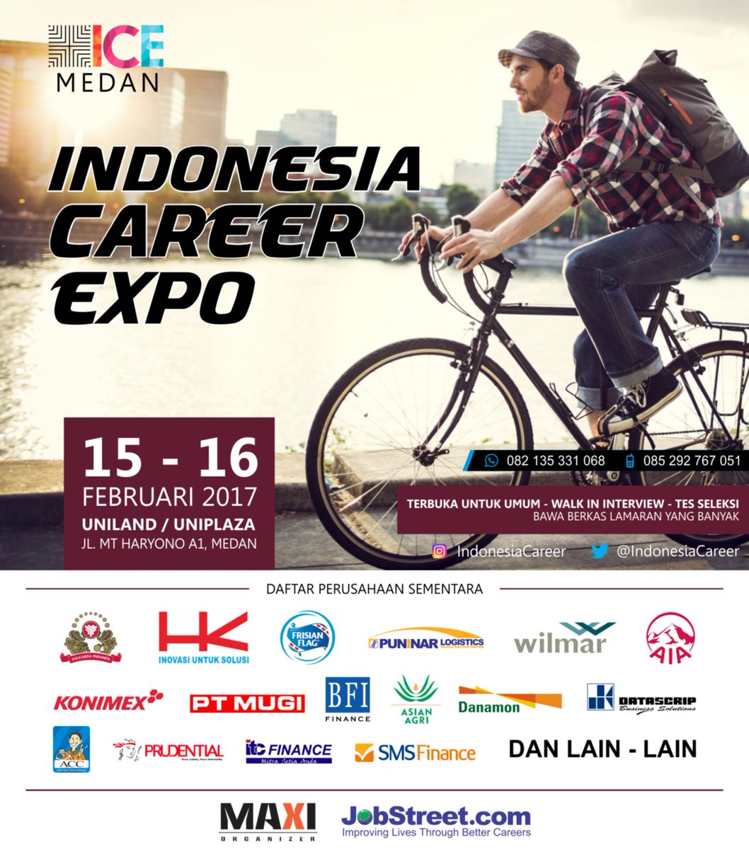 <a href="/PolmedSipil/">Teknik Sipil Polmed</a> sdh Sidang/yudisium Hadiri Indonesia Career Expo Medan 15-16 Feb"17||Gd.UNILAND Jl. MT Haryono Medan