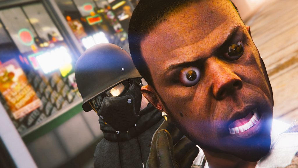 INIKIATHEKINGXX's tweet photo. Funny/Creepy snap I took. @RockstarGames #RockstarGames #RockstarEditor #ImportExportDLC #GTAOnline #GTAVOnline https://t.co/2m8AzDDEdW
