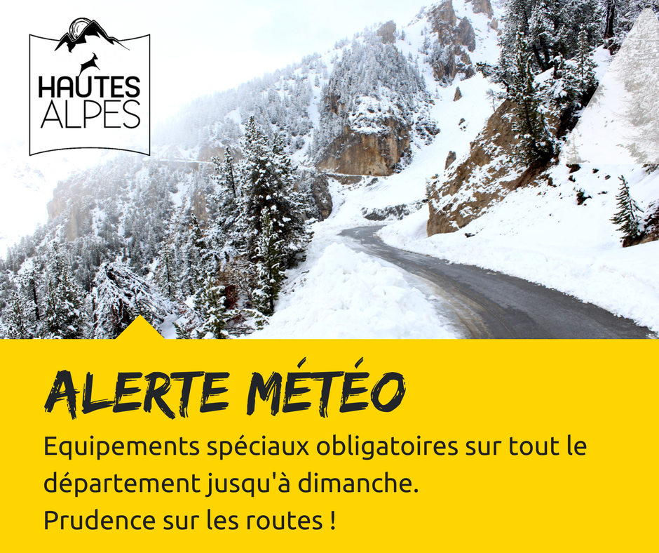 hautesalpes's tweet photo. #inforoute 🚨Equipements spéciaux obligatoires aujourd'hui et jusqu'à dimanche sur l'ensemble des Hautes-Alpes ➡️https://t.co/03rVIqYuvG https://t.co/mZwmiOp1TU
