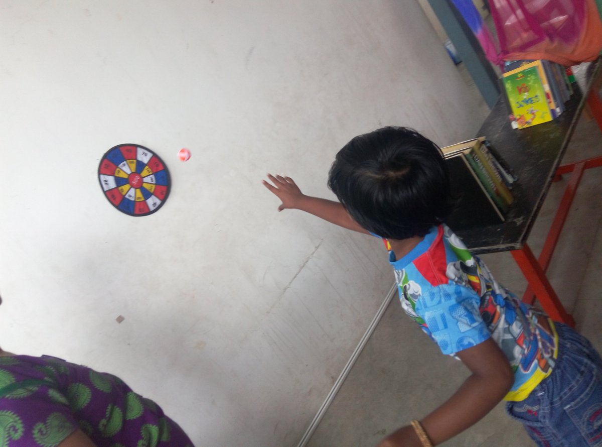 SmithaBijoy1's tweet photo. Darting game  in the reading corner#PYPexhibition#AAISWM@akshar_arbol https://t.co/X4nx1t3OsJ