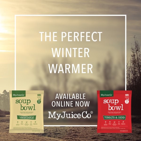 Chilly days = #soup. 18 different fruit &amp; veg, high protein &amp; fibre. Save10% code SOUP bit.ly/2jExarx #Diet #mealreplacement #5aday
