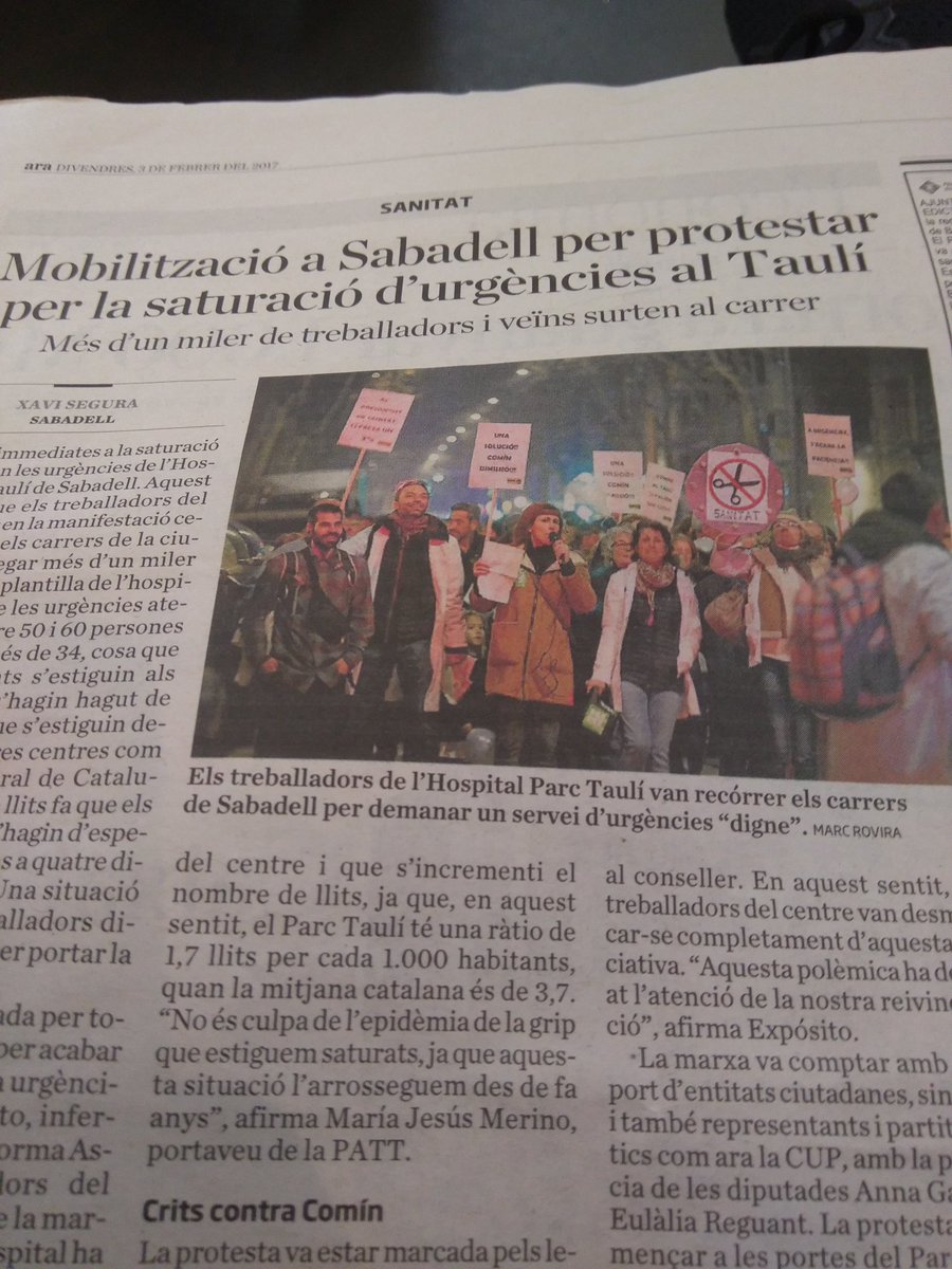 Aquí les companyes de <a href="/CATACTauli/">CATAC-CTS-IAC Taulí</a> i la Plataforma Assembleària de Treballadors del Taulí.