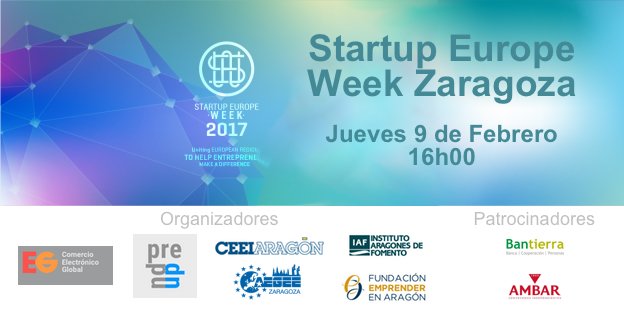 Prendup's tweet photo. Apúntate al evento Startup Europe Week Zaragoza. Jueves, 9 de febrero desde las 16:00. Aforo limitado: https://t.co/ZfV6SL6AyN #startups https://t.co/b1JOG4M9LC