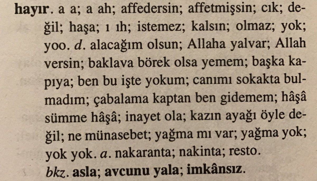 Hayırlı Cumalar
Olmazlı Cumartesiler
Yoklu Pazarlar
Kalsınlı Pazartesiler
Nayırlı Salılar
Yağma Yoklu Çarşambalar
Ne Münasebetli Perşembeler