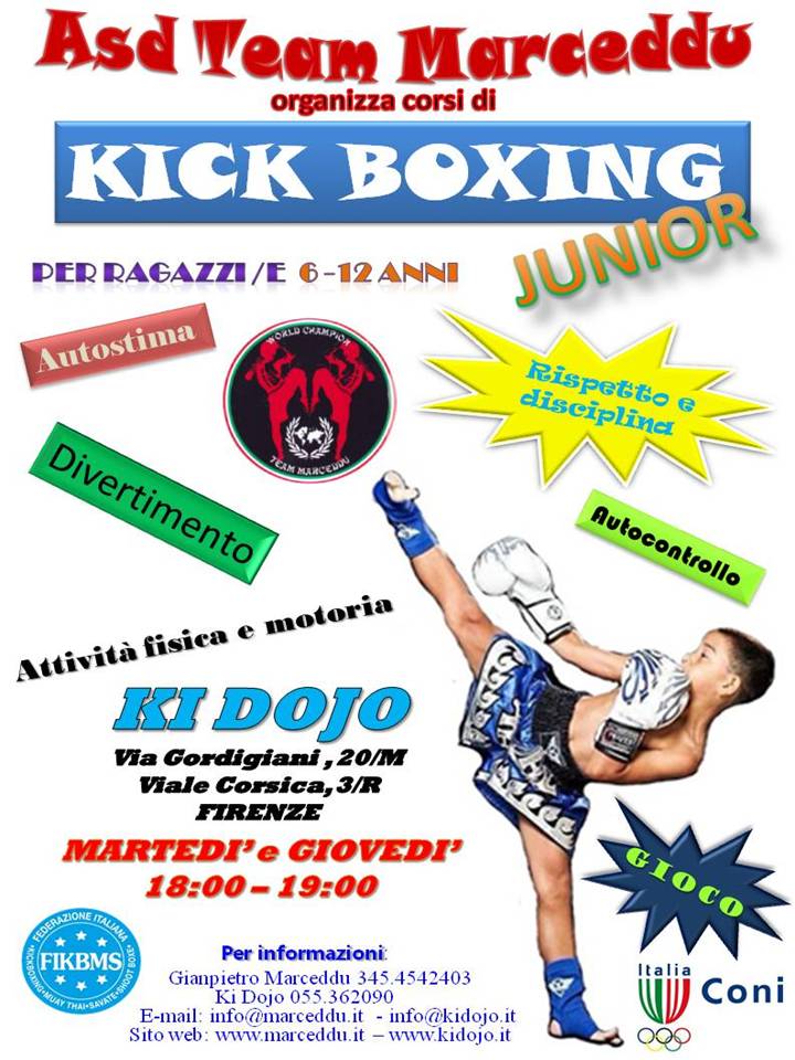 TeamMarceddu's tweet photo. KICK BOXING …I BENEFICI PER I VOSTRI BAMBINI
Palestra #kidojofirenze Martedì e Giovedì dalle 18.00 alle 19.00
#teammarceddu #sportperbambini https://t.co/N4xmx1LHQ9