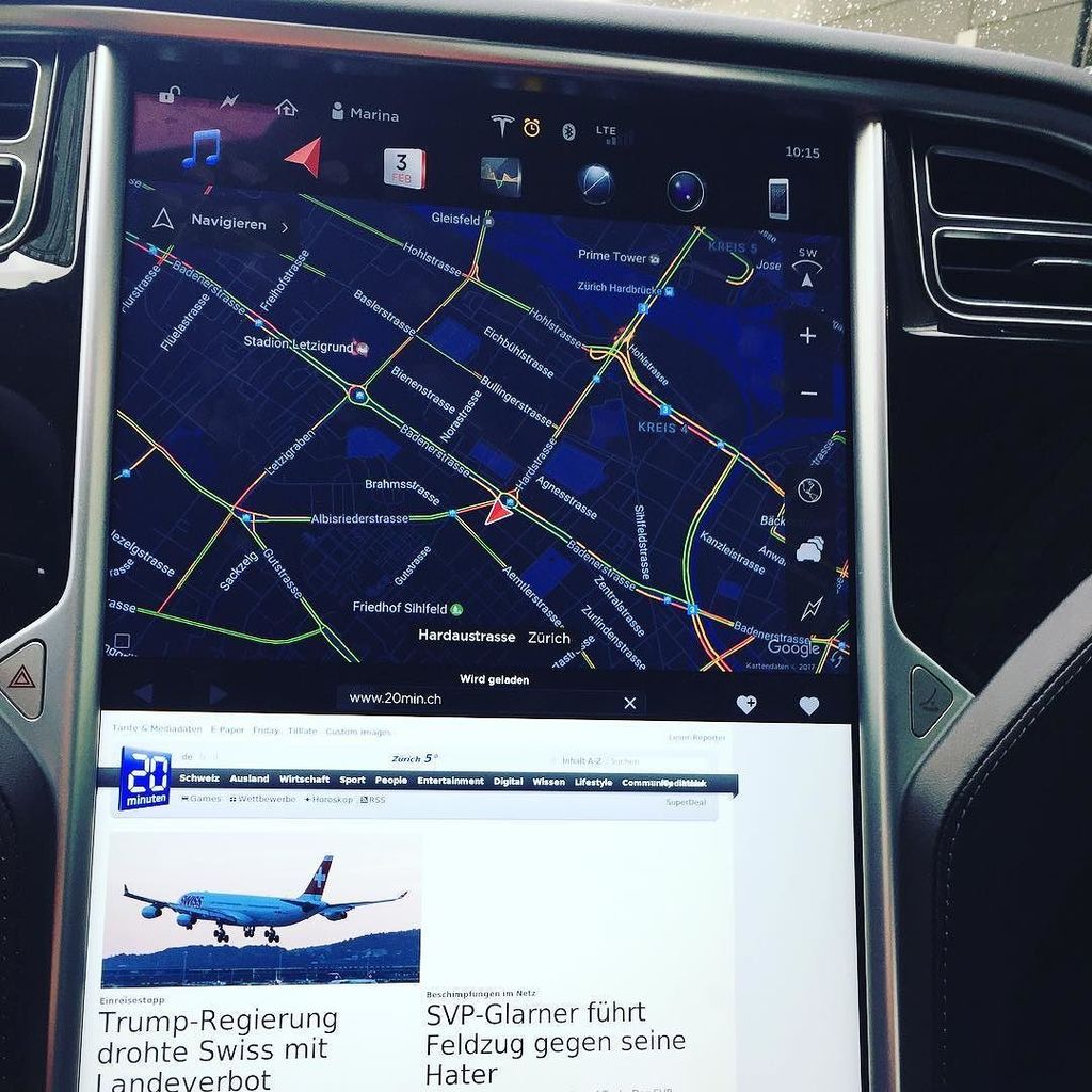 teslasharing's tweet image. Good morning 🌞 ☕️ #news #teslascreen #teslasharing #teslalovers #electriccar #switzerland #zürich #20min #teslamode…