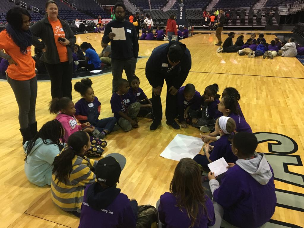 PlayworksDC's tweet photo. Having some awesome discussions about what it takes to be a leader!
#futureleaders #msecares #playworksdc https://t.co/RqThJkBUSz