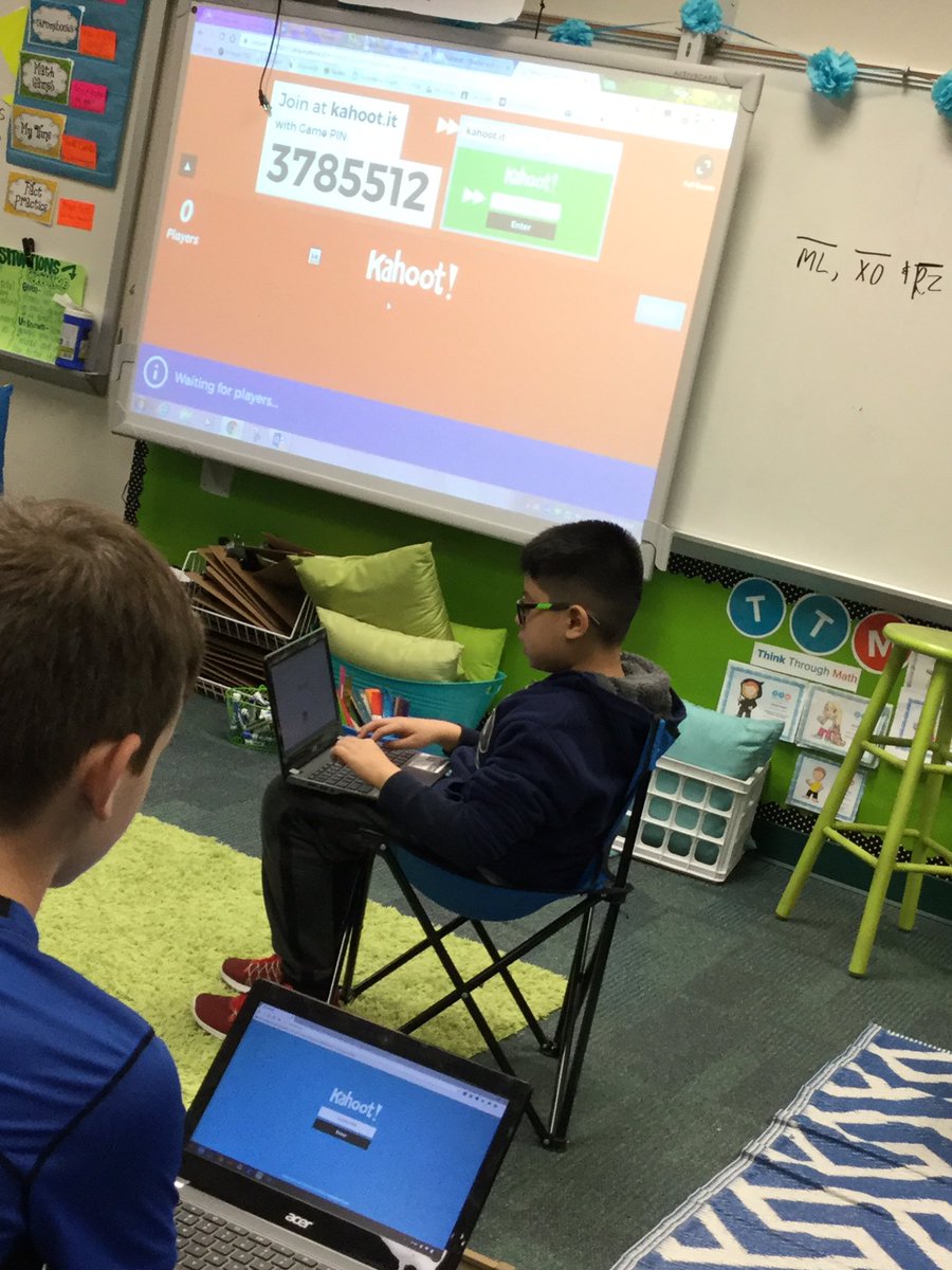 folsomkidtalks's tweet photo. Hey, AV05 here! I got to see how a 4th grade class is fawning over Kahoot! What a fun way to study for a test! @ms_ritzel https://t.co/0c8J21ktmu