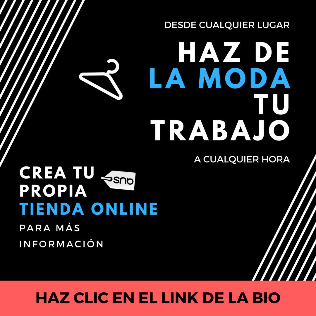 ¡Lo que has estado esperando! 👔🖤👗 ya está aquí: ¡Administra tu propia tienda online y gana dinero extra con nosotros! #HazDeLaModaTuTrabajo