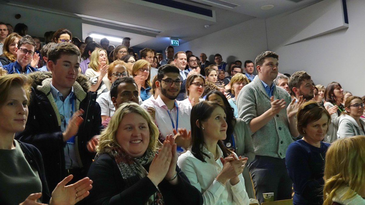 GalwayICAPSS's tweet photo. Paralympic Gold Medalist @eoghan_clifford receives a standing ovation for his talk on resilience at Grand Rounds #theresilienceseries https://t.co/ZdMdn1ijPO