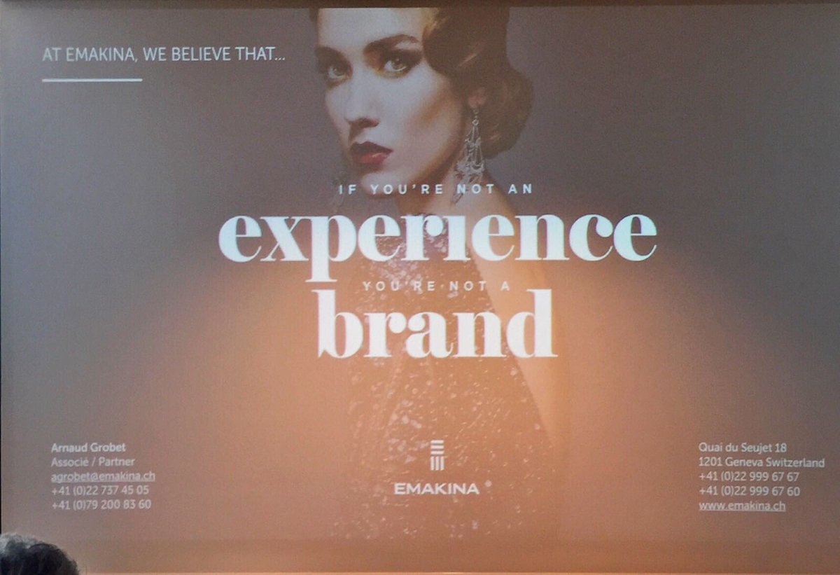 "Comment le digital bouleverse t-il l'expérience clients et employés " #arnaudgrobet #emakina #USAP #FERgenève