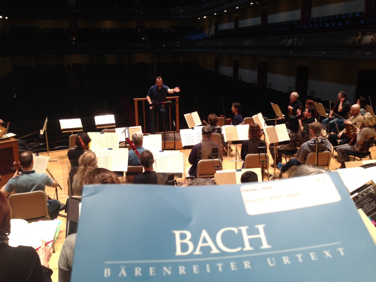 Very exciting to be singing as a part of the #BSOBach installment of #BachBostonMass (rehearsal photo)