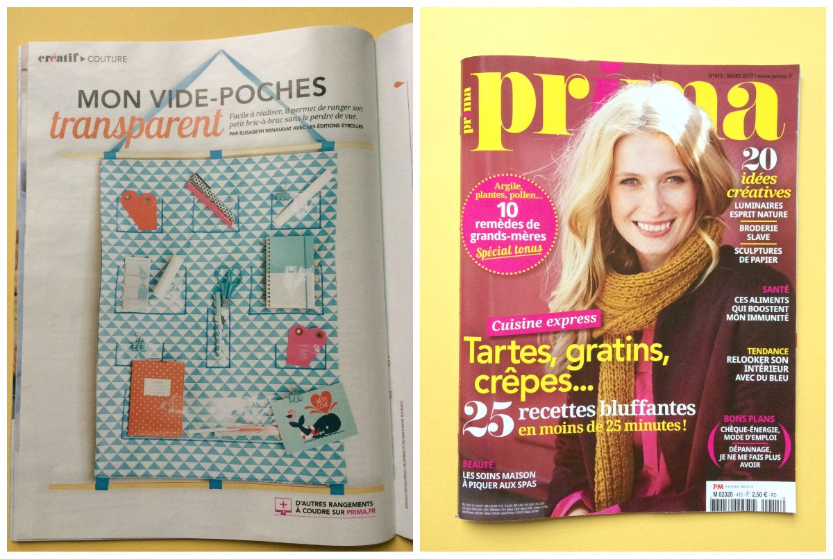 Un tuto de notre livre #inspirationsgeometriques <a href="/Eyrolles/">Eyrolles</a> est dans le <a href="/MagazinePrima/">Prima France</a> de Mars ! Merci ;) #diy #tuto #crafts #handmade