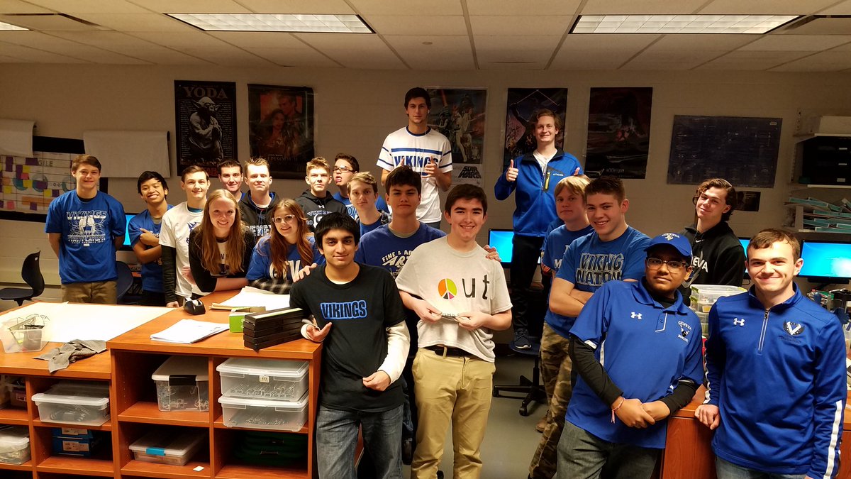 techteach232's tweet photo. 100% fired up with Viking spirit! #fireupfriday #area153 #problemsolvers @GHS_Principal85 https://t.co/tKQZ9qYJ6J