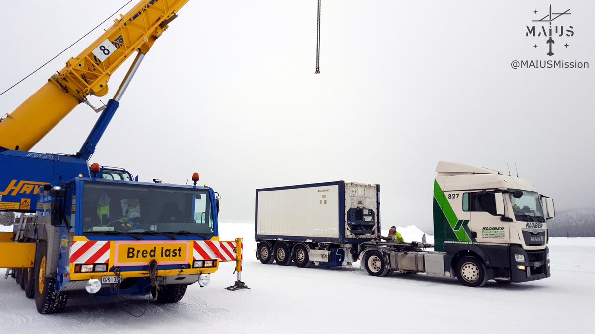 The #MAIUS1 payload is on its way back to Germany!
