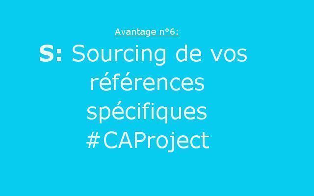 cap_project's tweet photo. Avantage n°6: Sourcing de vos références spécifiques #DROLES #avantages #delegation #achats #CAProject https://t.co/pDikpM6s7F