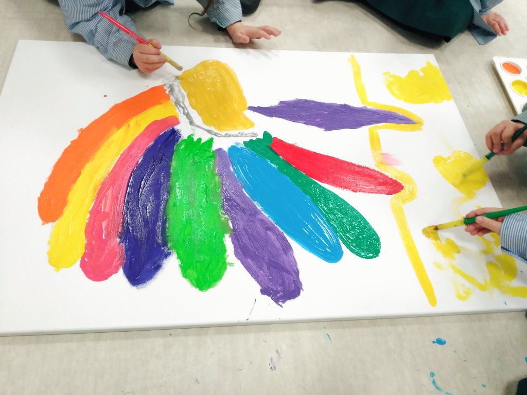 TeacherRociHBST's tweet photo. We are indian artists in 4yrs #indianproject @HBSTORREJON https://t.co/ST97SvBGWo