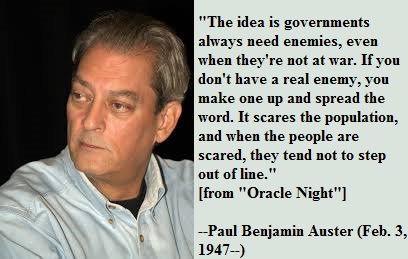 Happy birthday, Paul Auster! 