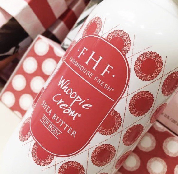 VinnieandJune's tweet photo. #WHOOPIE Cream scented with white velvet cream and moist layer cake. Vitamin E packed and Soybean oils for dry skin. #Vegan #GlutenFree https://t.co/RFOFjcqPDi