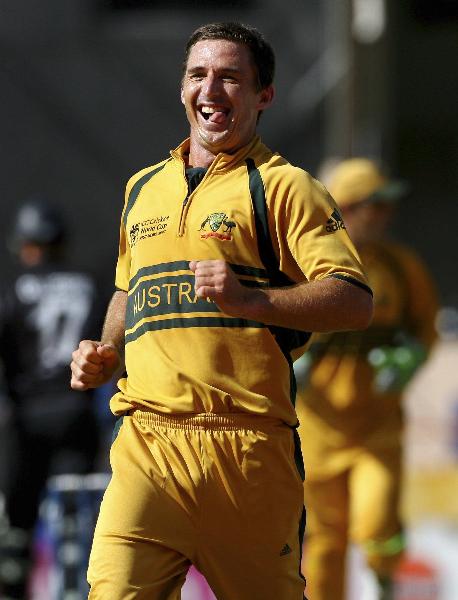 He took 21 wickets as Australia won their third successive cricketworldcup in 2007 - Happy Birthday Brad_Hogg! 
