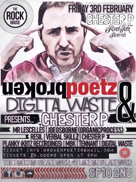 brokenpoetz1's tweet photo. TONIGHT!!!!!!!!! Chester P @ The Rockouse (Andover) Tickets £8.00 on the door. https://t.co/QBf0PWoTlJ