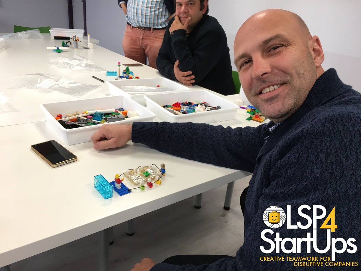 LSP4StartUps's tweet photo. New session past Wednesday at @Coworking3C Lots of creative hard work… and smiles too! Behold the power of #LegoSeriousPlay ! https://t.co/NMcckKE9Pd