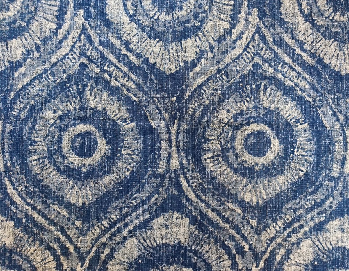 Bocca Midnight Blue - Inspired by crafts, designed with layered geometrics and inky hues.. goo.gl/FIlIx9