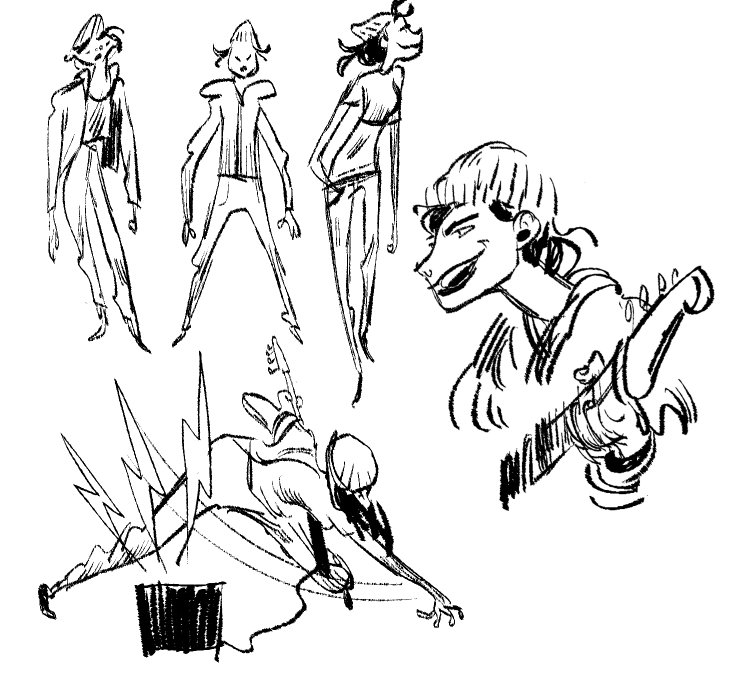 can't sleep, here are some doodles. 