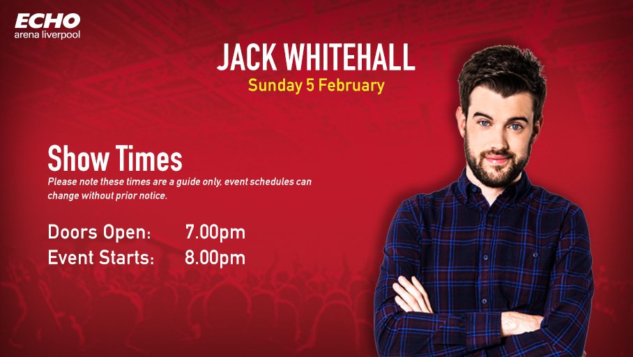 MandSBankArena's tweet photo. We're expecting lots of laughs here tomorrow night as @jackwhitehall arrives. 
Here's the show times for you to plan your evening... https://t.co/fTg6uDZENO