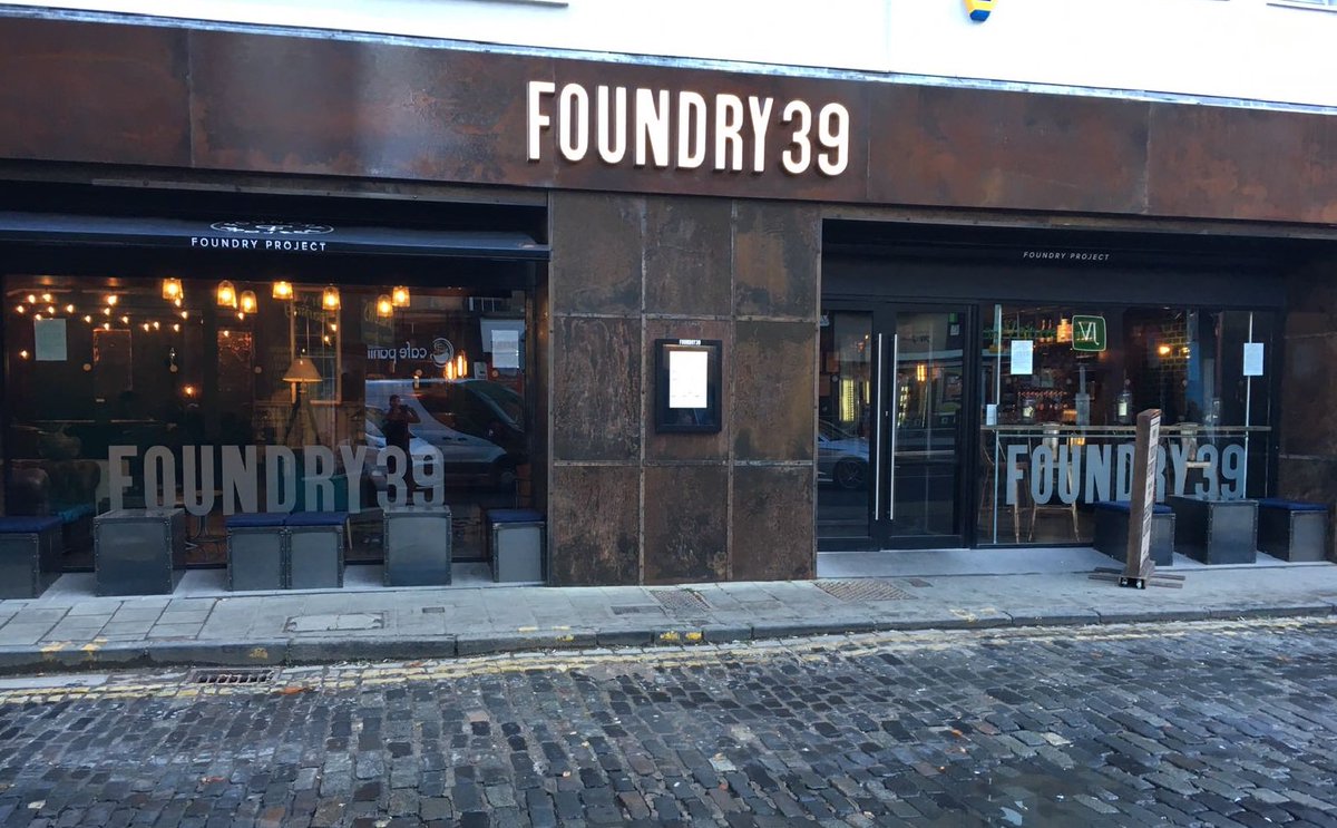 Planning on some #food &amp; #drink for #Scotland v #Ireland <a href="/SixNationsRugby/">Guinness Men's Six Nations</a> this weekend visit <a href="/Foundry39/">Foundry 39</a> #CraftBeer #Cocktails #Burgers